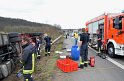 Bierlaster umgestuerzt A 3 Rich Frankfurt Hoehe AS Lohmar P024